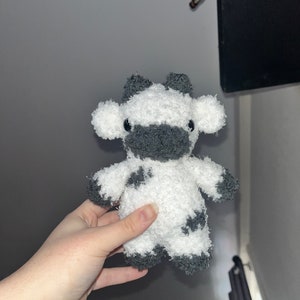 Crochet fluffy cow