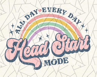 Head start png sublimation - Head start shirt design - Teacher sublimation - Back to school - School sublimation - Teaching -Head start crew