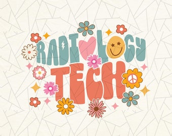 Rad tech Png - Groovy rad tech png - Retro boho png - X-Ray tech png - Radiology Technologist png -  Radiologist png Sublimation
