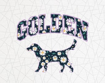 Golden retriever PNG - Floral print - Golden retriever mom  - Golden mama - Golden retriever lover - Design sublimation - Dog sublimation