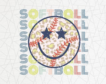 Softball sublimation - Softball png - Retro softball png - Softball vibes - Softball design - Softball shirt png - Summer png - Sports png