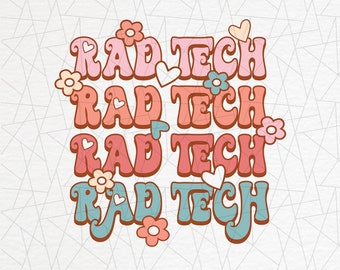 Rad tech Png - Groovy rad tech png - Retro boho png - X-Ray tech png - Radiology Technologist png -  Radiologist png Sublimation