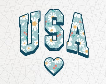 USA sublimation designs png - 4th of July sublimations - USA celebrations - 4th of July - Independence day png - USA floral print - Freedom
