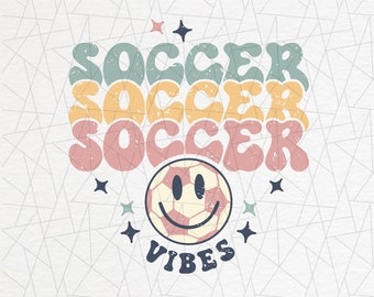 Soccer vibes png - Soccer png design - Trendy - Retro - Soccer design - Soccer mom shirt - Summer png - Vintage sublimation - Sports png