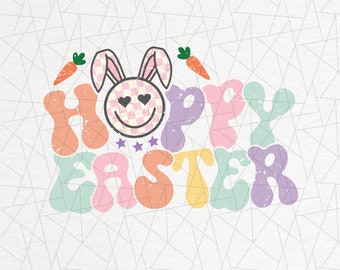 Easter Sublimation - Happy Easter png - Hoppy easter png - Easter clipart - Easter vibes png - Happy easter sublimation - Groovy easter png