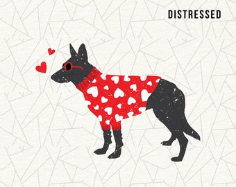 German shepherd mama Svg/Png - German shepherd shirt - German shepherd clipart - Cute German shepherd - Dog lover -Valentines Svg/Png - Love