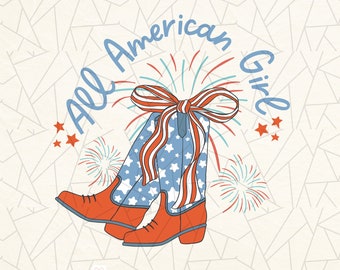 All American girl png - Western 4th of July png - Cowgirl boots png - America png - Independence day png - Coquette cow girl png - Freedom