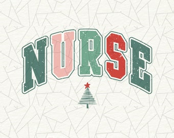Enfermera png - Enfermera de Navidad png - Feliz Navidad png = Camisa de enfermera de Navidad - Vida de enfermera png - Vintage navidad png - Enfermera navidad png