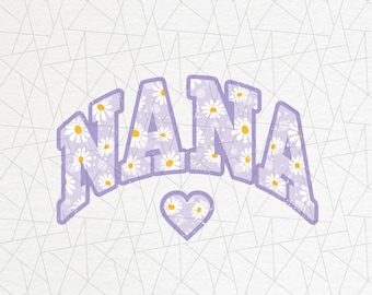 Nana floral sublimation - Nana design - Digital download - Mother's day png - Grandmother png - Sublimation design - Nana shirt png
