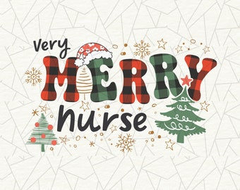 Enfermera muy feliz Png - Enfermera retro png - Camisa de enfermera de Navidad png - Vida de enfermera png - Navidad retro png - Enfermera navidad png