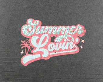 Summer lovin' PNG - Sublimation - Retro shirt png - Beach png - Beach life png - Trendy png - Summer png - Retro boho png - Vacation png