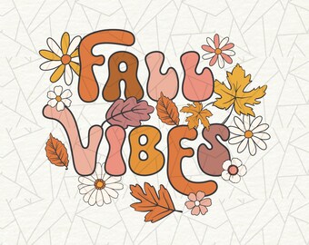 Groovy fall vibes png - Autumn png - Retro fall png - Fall shirt png - Hello fall - Pumpkin season - Groovy autumn png - Fall sublimation
