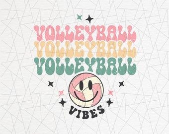 Volleyball vibes png - Retro Volleyball png - Vollyball life - Volleyball design - Volleyball mom shirt - Vintage sublimation - Sports png