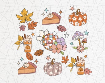 Groovy fall png - Autumn png - Retro fall png - Fall shirt png - Thanksgiving png - Pumpkin png - Groovy autumn png - Fall sublimation