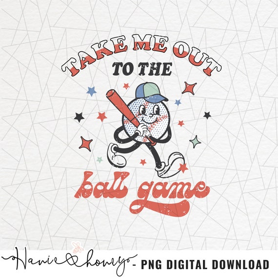 Take Me Out To The Ballgame Baseball Old School Sports Tee Take Me Out To The Ballgame Baseball Old School Sports Tee