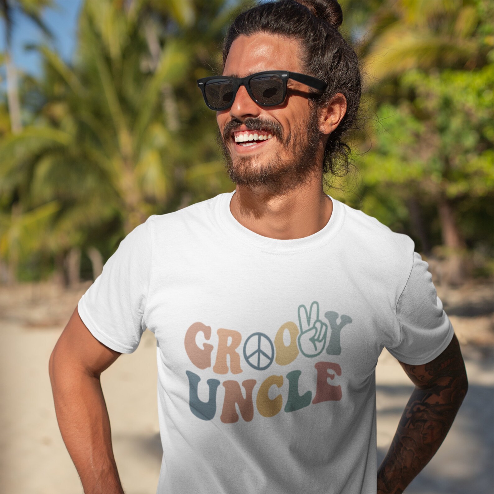 Groovy Uncle Png - Uncle Shirt Png - Retro Uncle Png - Hippie Png ...