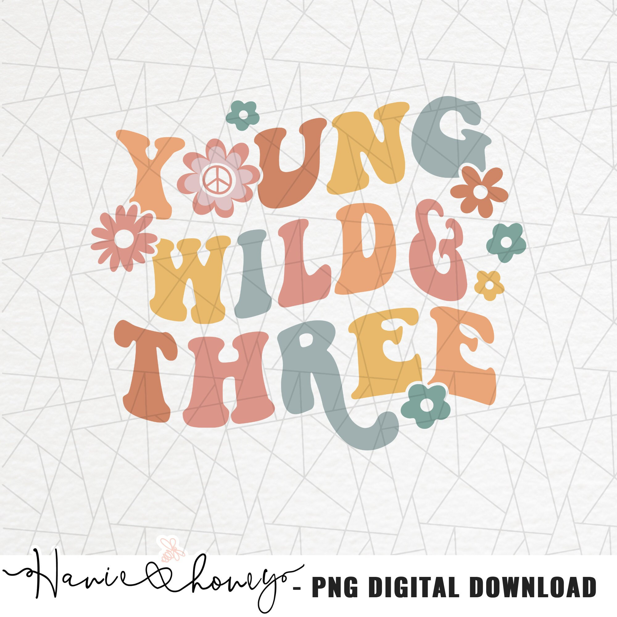 Young wild and three png three groovy png three groovy etsy