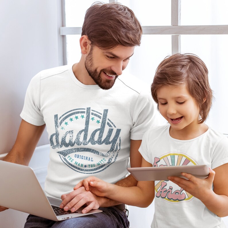 Daddy png - Dad shirt png - Father's day png - Retro daddy png - Daddy sublimation - Father's day shirt design - Vintage sublimation image 3