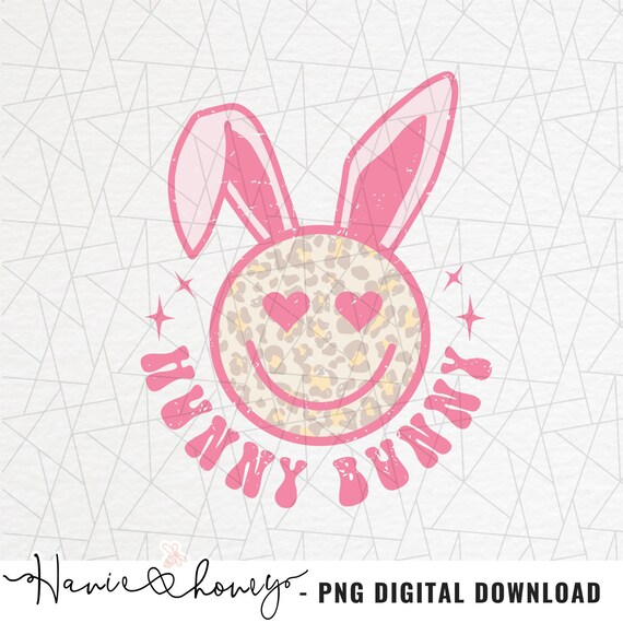 Hunny Bunny Png Easter Bunny Png Leopard Print Png Retro Etsy