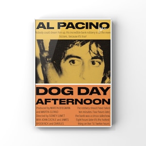 Dog Day Afternoon (1975) - French New Wave Movie Poster [digital