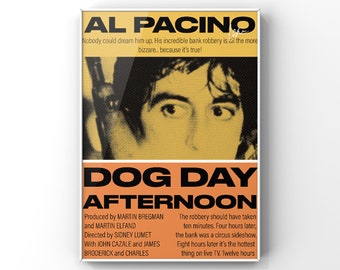Tarde de perros (1975) - Póster de la película francesa New Wave [Descarga digital]