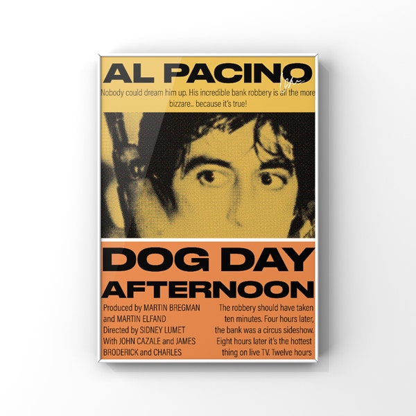 Dog Day Afternoon (1975) - French New Wave Filmposter [Digitaler Download]
