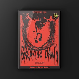 Breaking Dawn: Part 1 (2011) - Twilight Saga Gothic Horror Poster [Art Print]