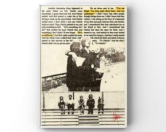 De voordelen van een muurbloempje zijn (2012) - Poster met zeefdrukeffect [Digitale download]