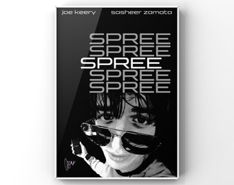 Spree (2020) - Póster de la película francesa New Wave [Descarga digital]
