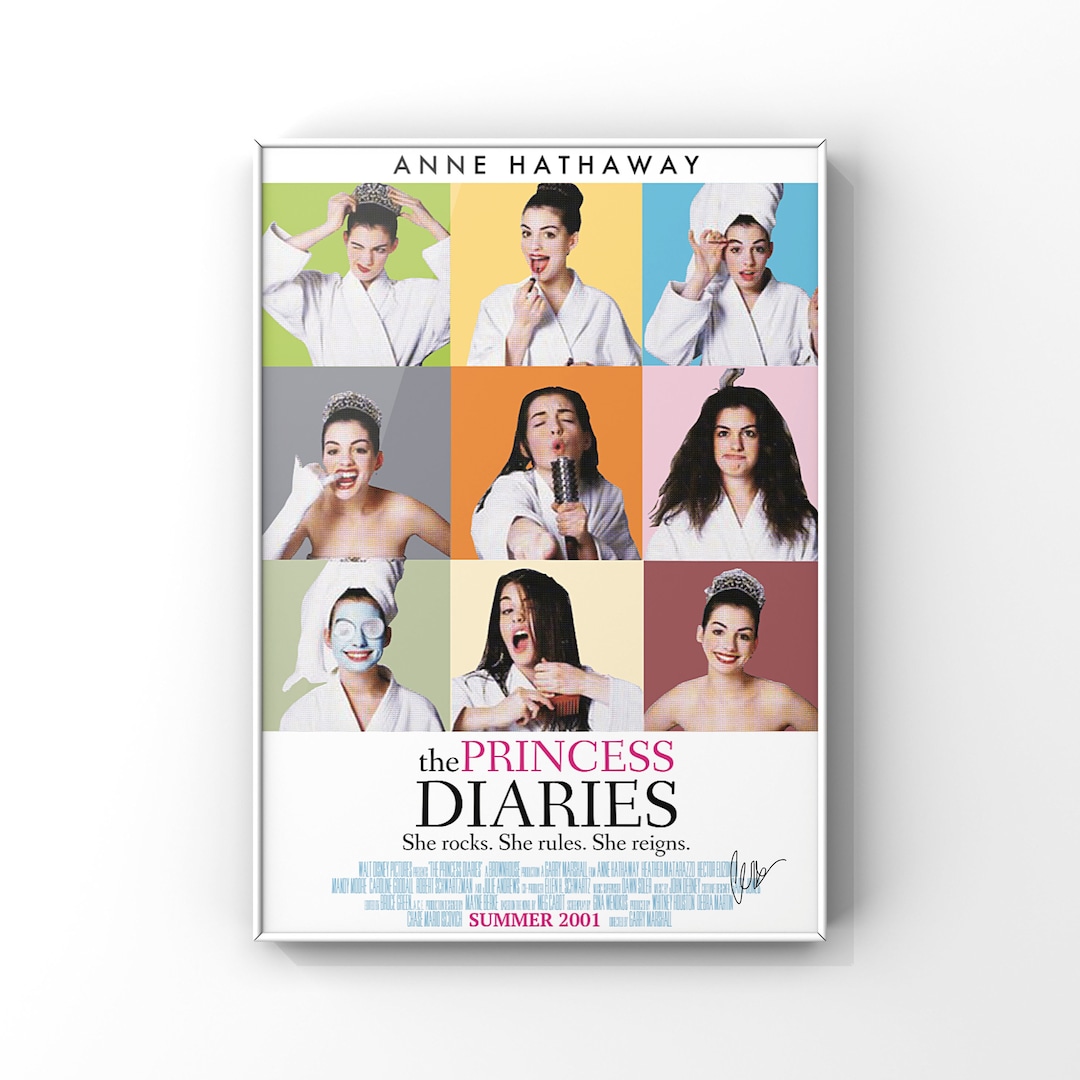 Princess Diaries 2001 Swapped Movie Poster digital Download Etsy