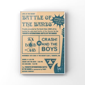 Battle of the Bands Gig Poster - Scott Pilgrim vs. the World (2010) [Digital Download]