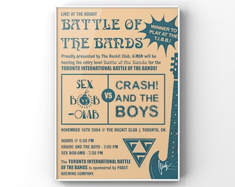 Battle of the Bands Gig Poster - Scott Pilgrim vs. the World (2010) [Digital Download]