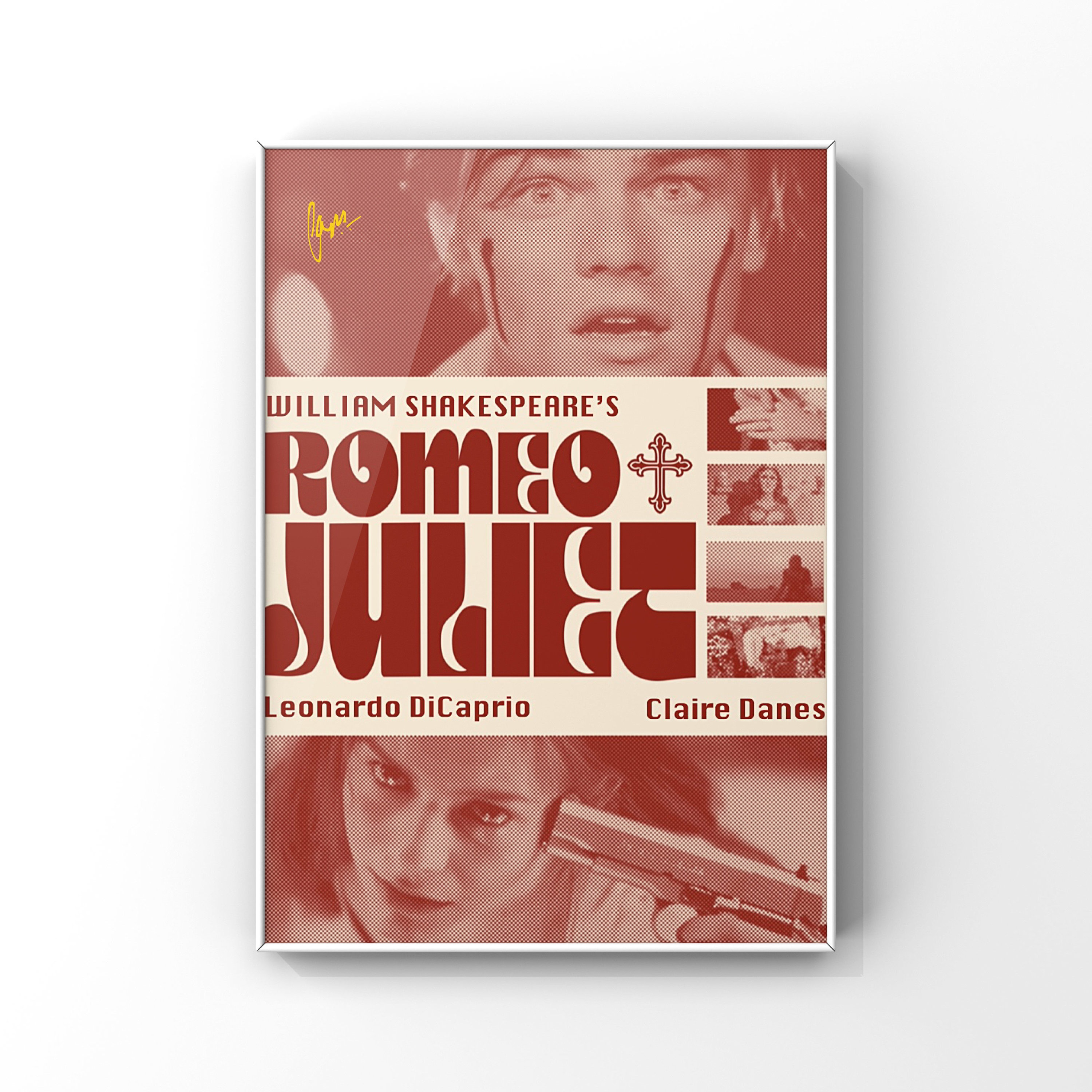 Romeo + Juliet (1996) - Retro Movie Poster [digital Download] - Etsy, image size:3000x3000