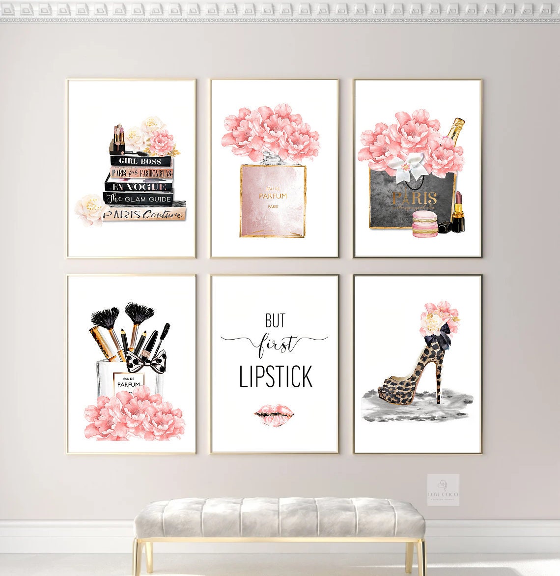 Fashion Girl High Heels Lipstick Eyelash Wall Art Canvas Painting Nordic Posters  And Prints Wall Pictures For Living Room Decor - Painting & Calligraphy -  AliExpress