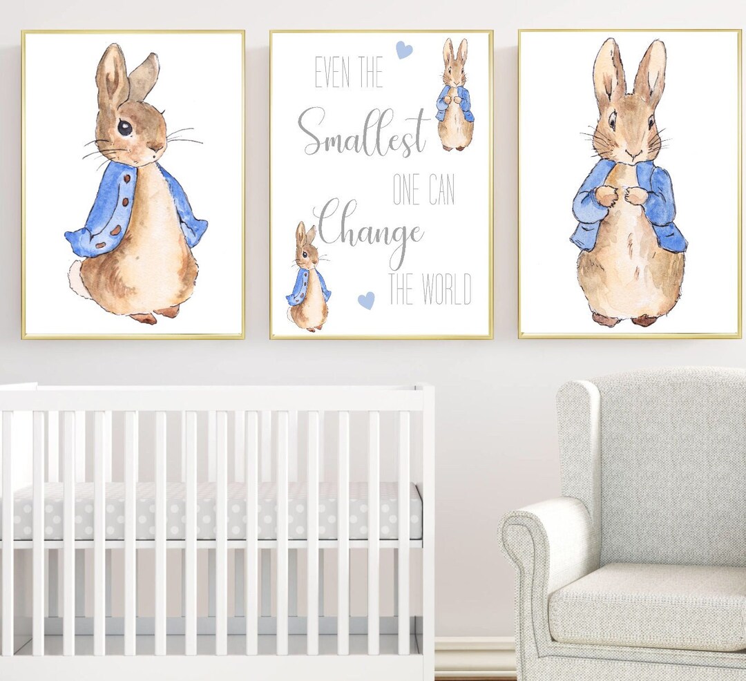 Set of 3 Peter Rabbit Prints Nursery Prints Art Prints Home Decor - Etsy UK