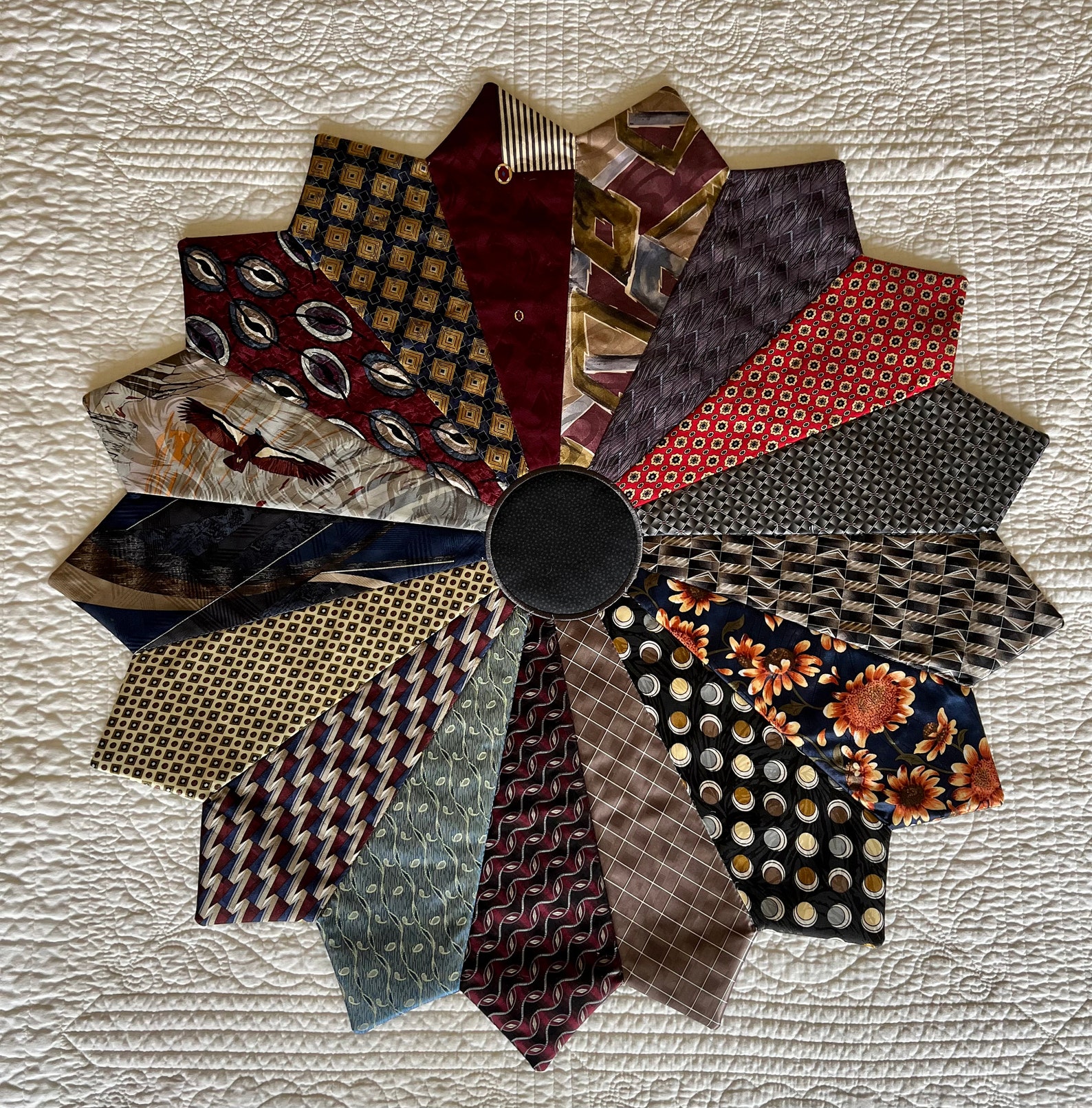 necktie table topper instructions