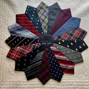 necktie table topper instructions