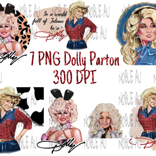 7 Dolly Parton PNG, Leopard, Dolly, Dans un monde plein d’un Jolenes Be A Dolly, Fond d’impression de vache, Conception de sublimation, 300 DPI, PNG