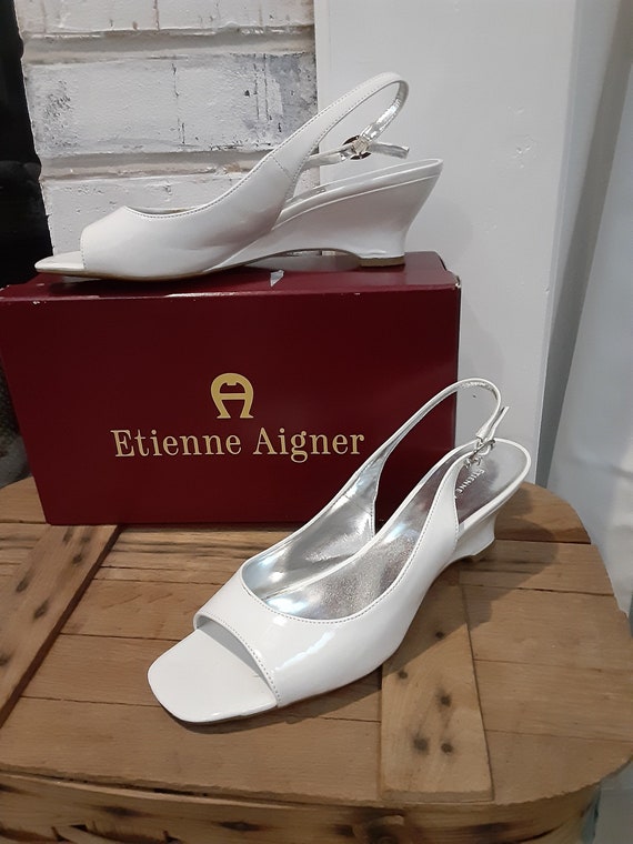 etienne aigner white purse