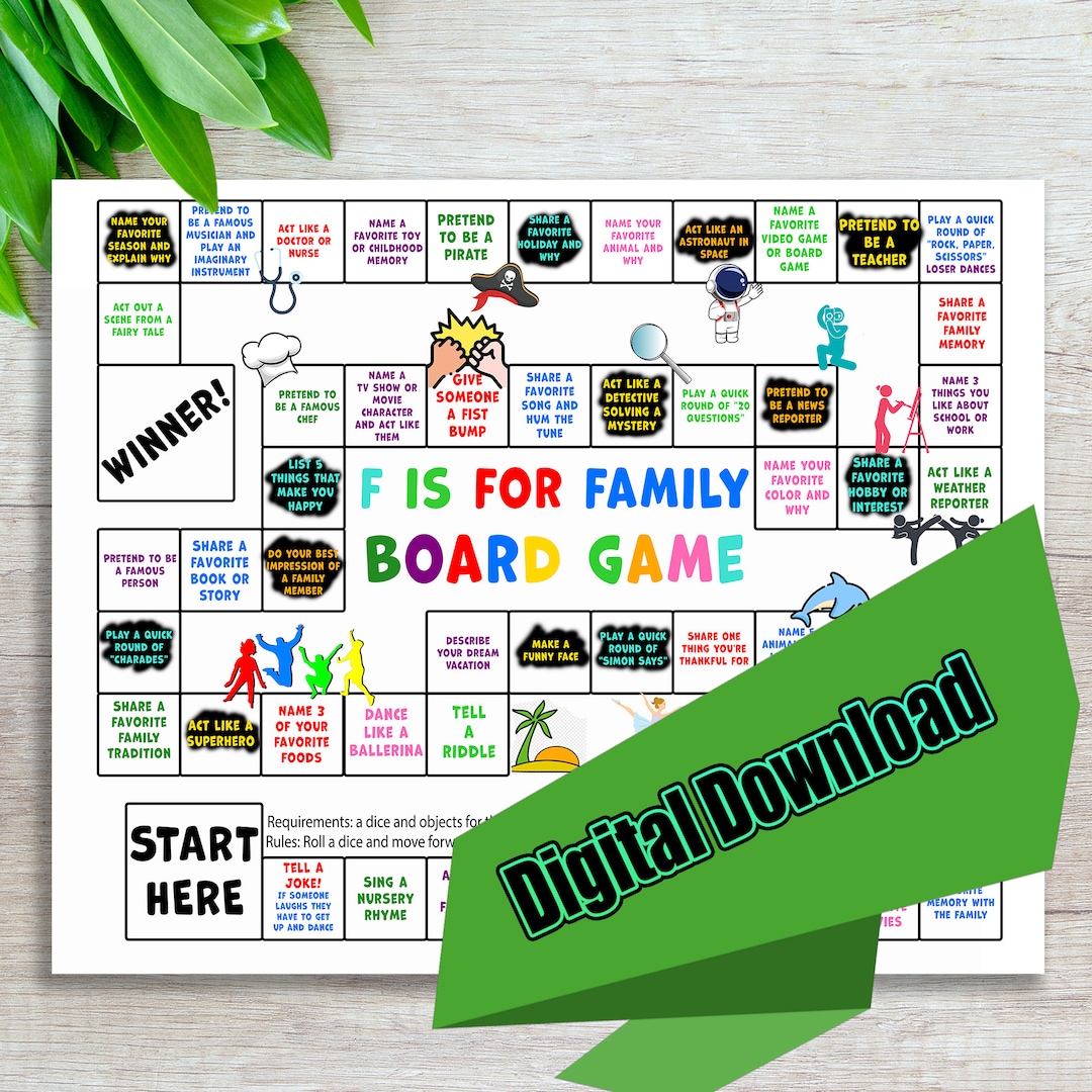 Family Board Game, Familyfriendly Board Game, Perfect Gift for