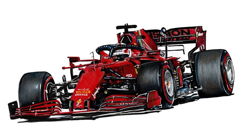 Carte danniversaire F1 Ferrari, carte personnalisée de Formule 1, nom personnalisé et carte danniversaire dâge image 8