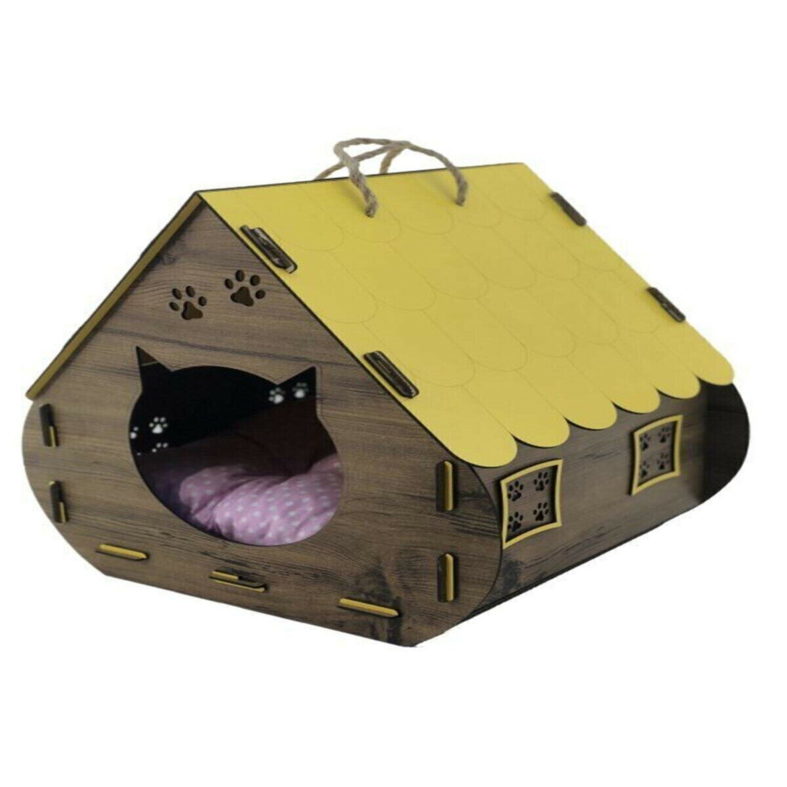 Decorative Cat House / Pet House / Wooden Cat Houses / Etsy