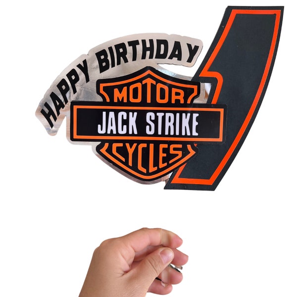 Harley Davidson Cake Topper - Etsy Australia