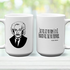 Albert Einstein Mug Ceramic 11 Oz/15 Oz sizes Sublimation Technique Free Shipping
