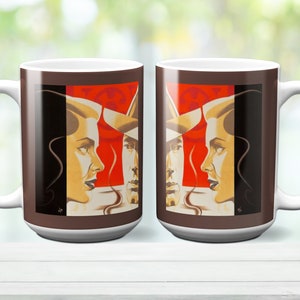 Bogie and Bacall Mug Ceramic 11 Oz/ 15 Oz sizes Classic Hollywood Sublimation