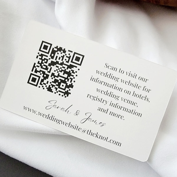 Wedding Invitation Enclosure Card, Wedding Website QR Code Card, Invitation Insert, Wedding Details Card, Wedding Accomodation Card