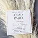 Printable Square Grad Party Inserts, Custom Graduation Details ...