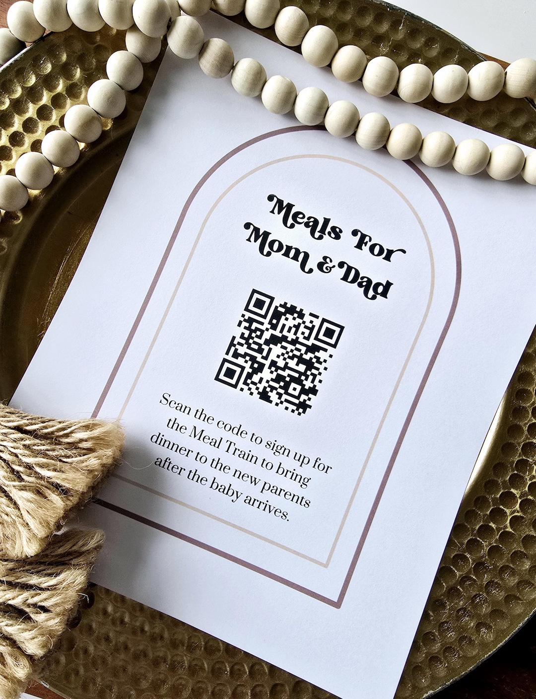 Baby Shower QR Code Sign, 5x7 Digital Download, Baby Shower Decor ...