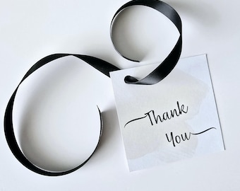 Printable Thank You Gift Tags, Instant Download Thank You Cards, DIY Favor Tags for Weddings, Showers and Events, Elegant Thank You Tags