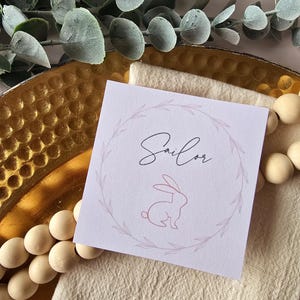 Personalisierte Ostertischkarten, Benutzerdefiniertes Oster-Namensschild, Osterdinner-Gedeck, Ostergeschenke, Ostertischkarte, Partygeschenk